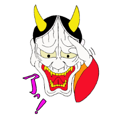 可愛い能面般若君 Line スタンプ Line Store 可愛い能面般若君 Line スタンプ Line Store