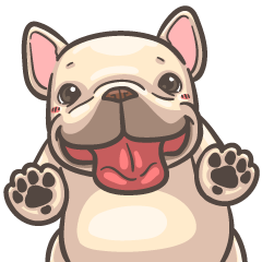 French Bulldog—PIGU: Pop-Up Stickers