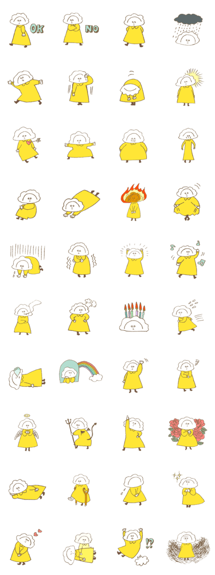 Dumplings Girl Sticker