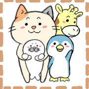 Honorific stickers for cats and friends