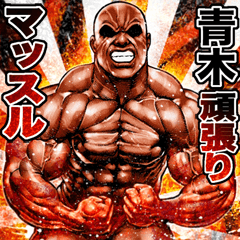 Aoki dedicated Muscle macho sticker 2