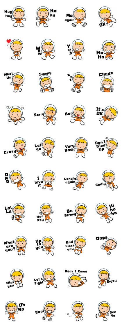 Space boy is here