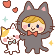 Girl in the costume of the cat