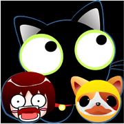 Black cat family