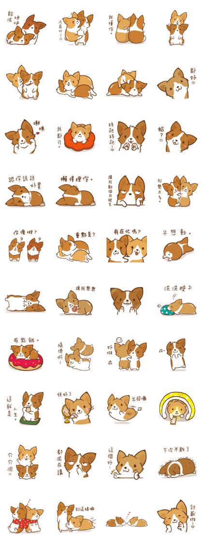 Corgi Dog KaKa - Good Friends