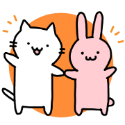Comfortable cat Nyata & best friend