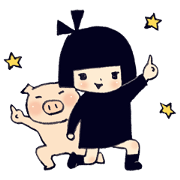 Little girl in indigo