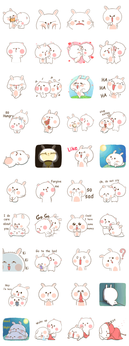 TuaGom : Puffy Bear & Rabbit