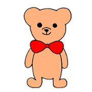 Bow tie Bear sticker