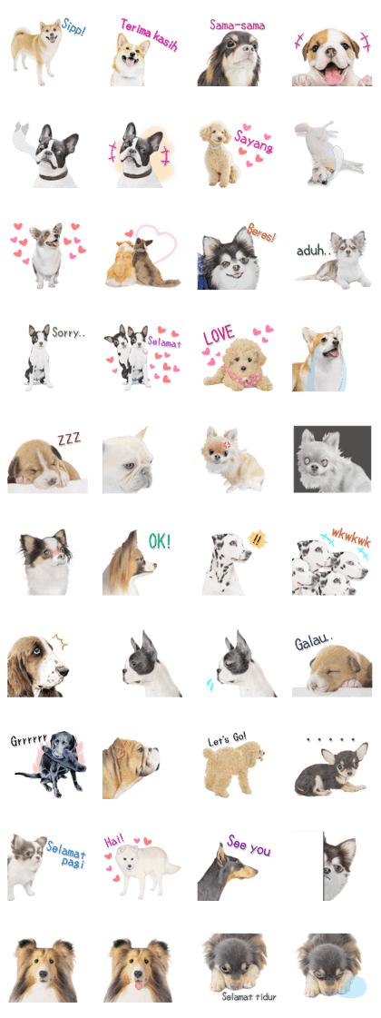 The realistic dogs!