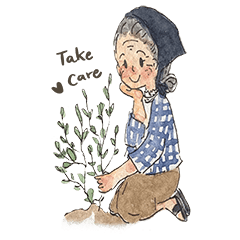 grandma in the garden