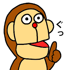Wonder and amusing monkey