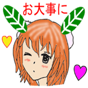 Mikan body one Wrong  Sticker