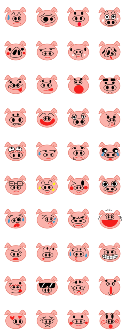 Big pig face