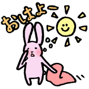 The rabbit with a long hand