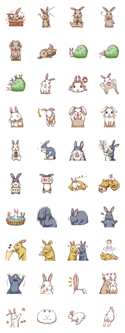 Cute warm fuzzy rabbit