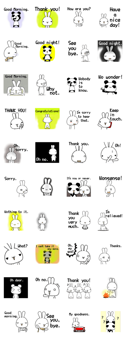 THE RABBIT STICKER 3