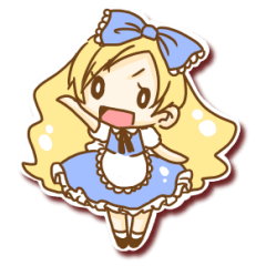 Alice of seal-style sticker