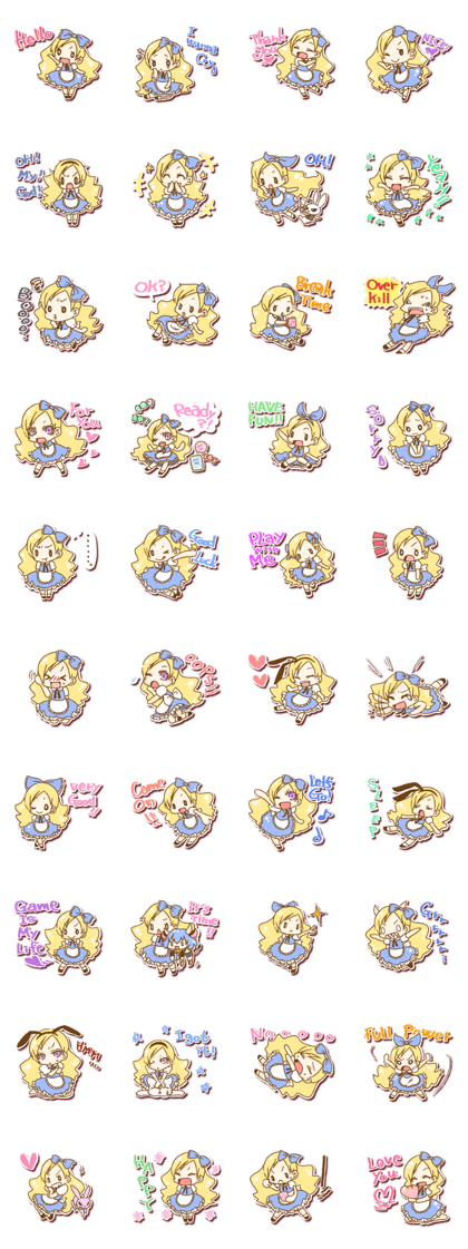 Alice of seal-style sticker