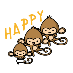 Happy monkeys