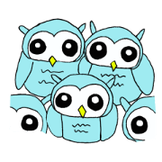 Snow color Owl