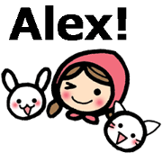 Stickers for Alex (English)