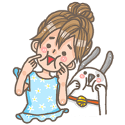 Cutie girl & Bogbog her dog