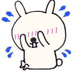 The cute rabbit sticker – LINE stickers | LINE STORE