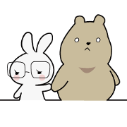 Thin rabbit and fat bear