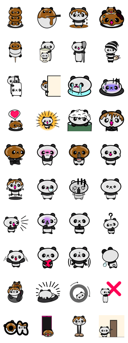 dumpling panda sticker