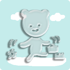 A transparent bear