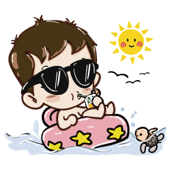 Little Boy Diary – Line Stickers 