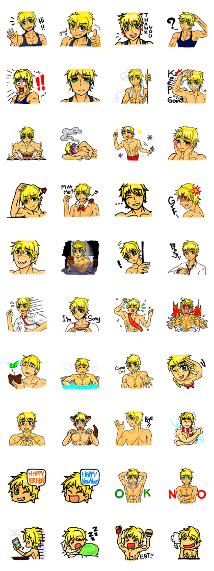 Macho Boy stickers