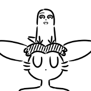True parrots and rabbit cute sticker