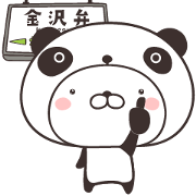 cute rabbit in panda -kanazawa-