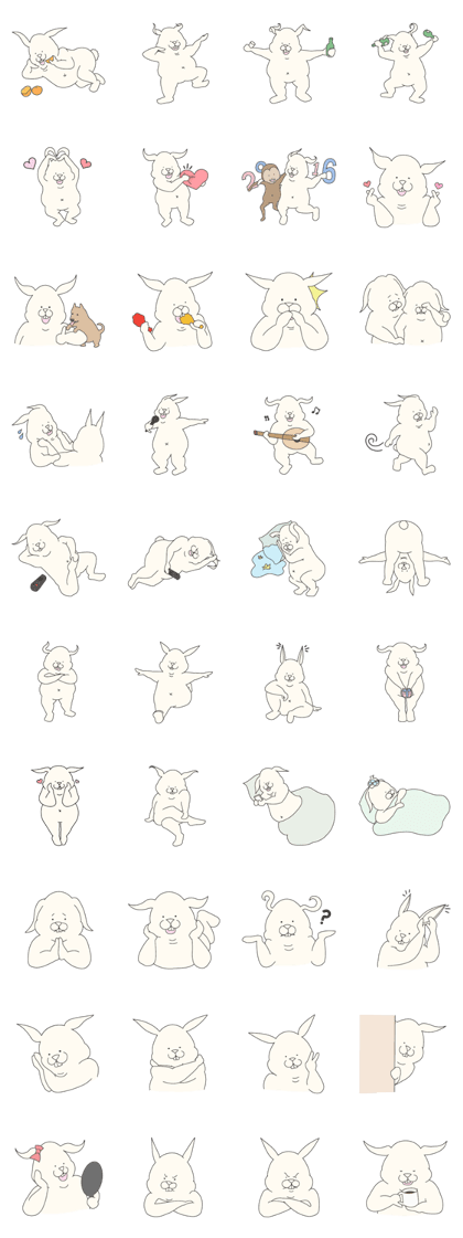 So fat and cute rabbit.