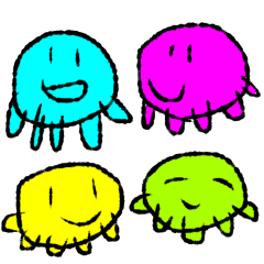 colorful jellyfish brothers