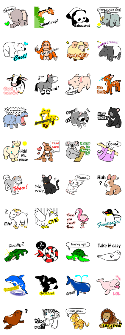 Animal Sticker Collection