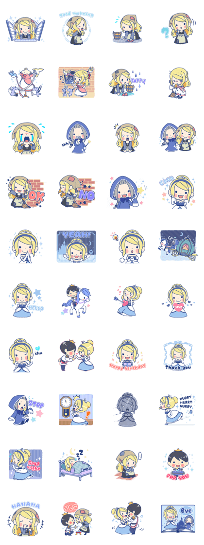 Cinderella Stickers