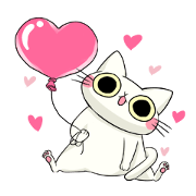 lovely cat sticker for cat lover