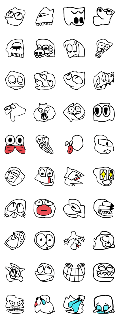 Face (There is no letter)7 hand foot