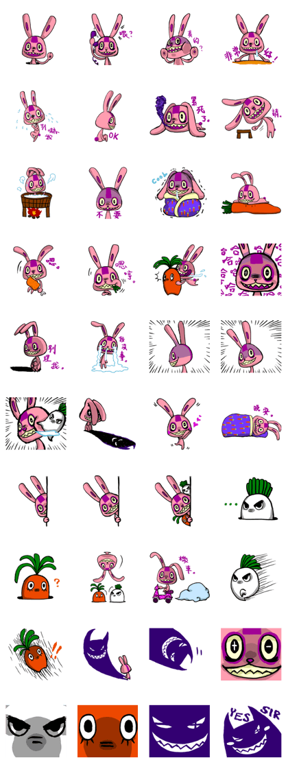Funny Crazy Rabbit