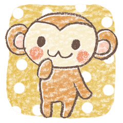 Carefree children's monkey
