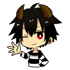 The pretty small devil character