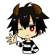 The pretty small devil character