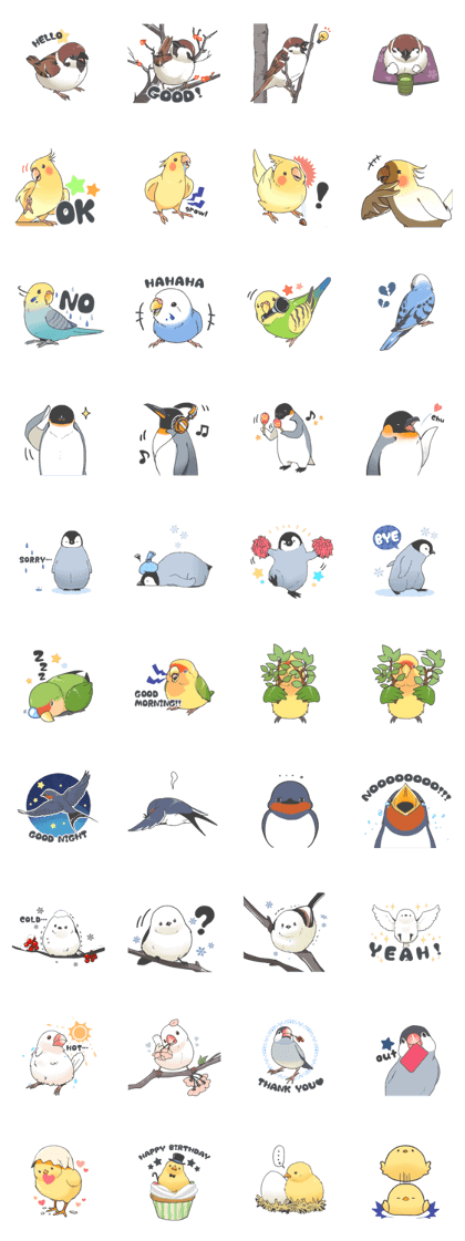 Small birds sticker!