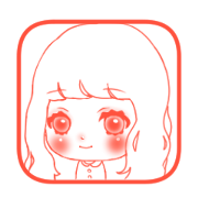 Girl's stamp sticker