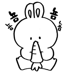 お話大好きうさぎ オール韓国語 Line スタンプ Line Store お話大好きうさぎ オール韓国語 Line スタンプ Line Store