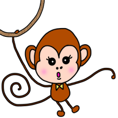 Monkey "Ukisan" of the long hand