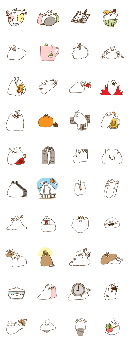 strange rabbit sticker no.2